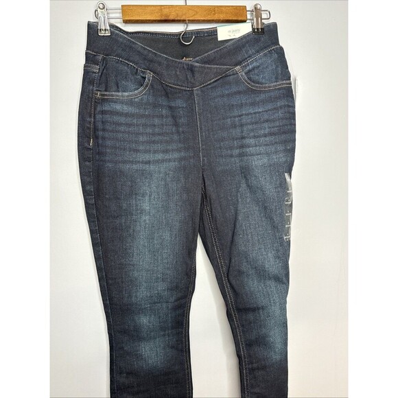 Maurices Women’s S Blue Pull On Elastic Waist Denim Pull On Stretch Jeggings NWT - Picture 7 of 11
